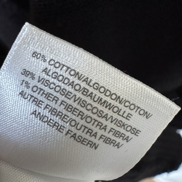 Jones New York Sport Open Cropped Black Cardigan Short Sleeve Womens L Viscose - Picture 5 of 8